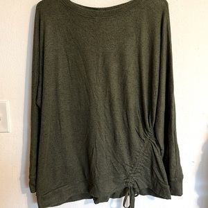 Soft Olive Green Long Sleeve Top